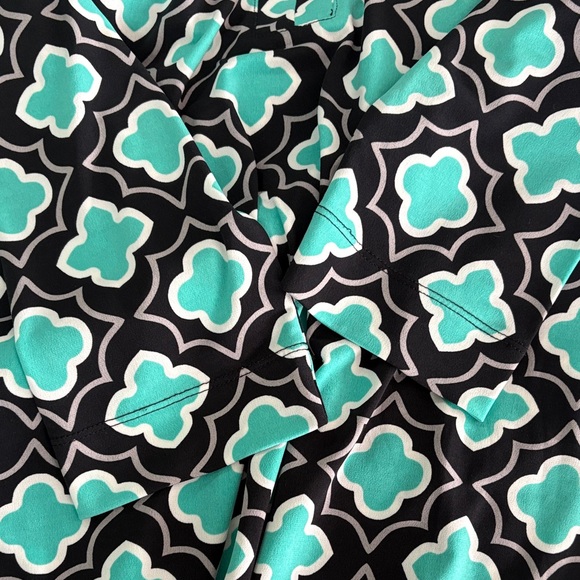 Banana Republic Teal and Black Patterned Dress - Picture 5 of 5